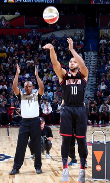 The Latest: Robinson wins dunk contest, caps Saturday events
